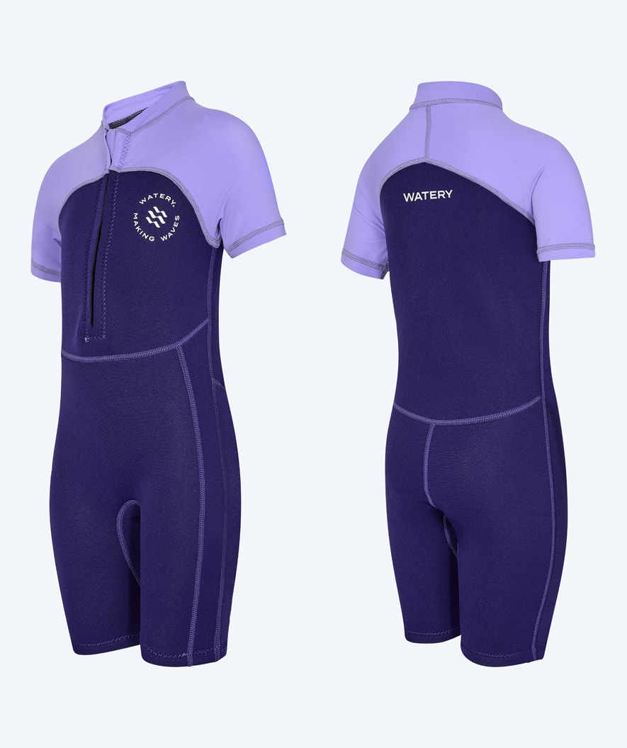Watery UV Neoprenanzug für Kinder - Calypso Shorty - Lila