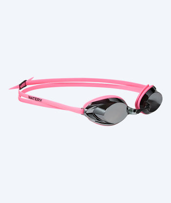 Watery Elite Schwimmbrillen - Captain Mirror - Rosa/silber