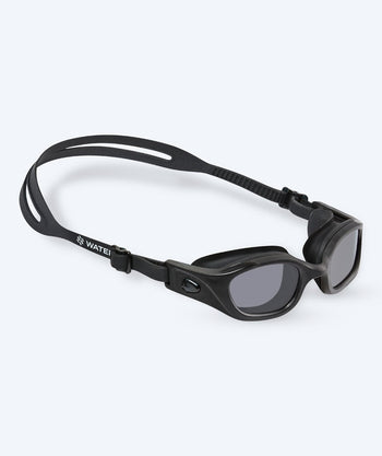 Watery Schwimmbrille für Freizeitschwimmer - Clyde Active - Schwarz (Smoke Scheiben)