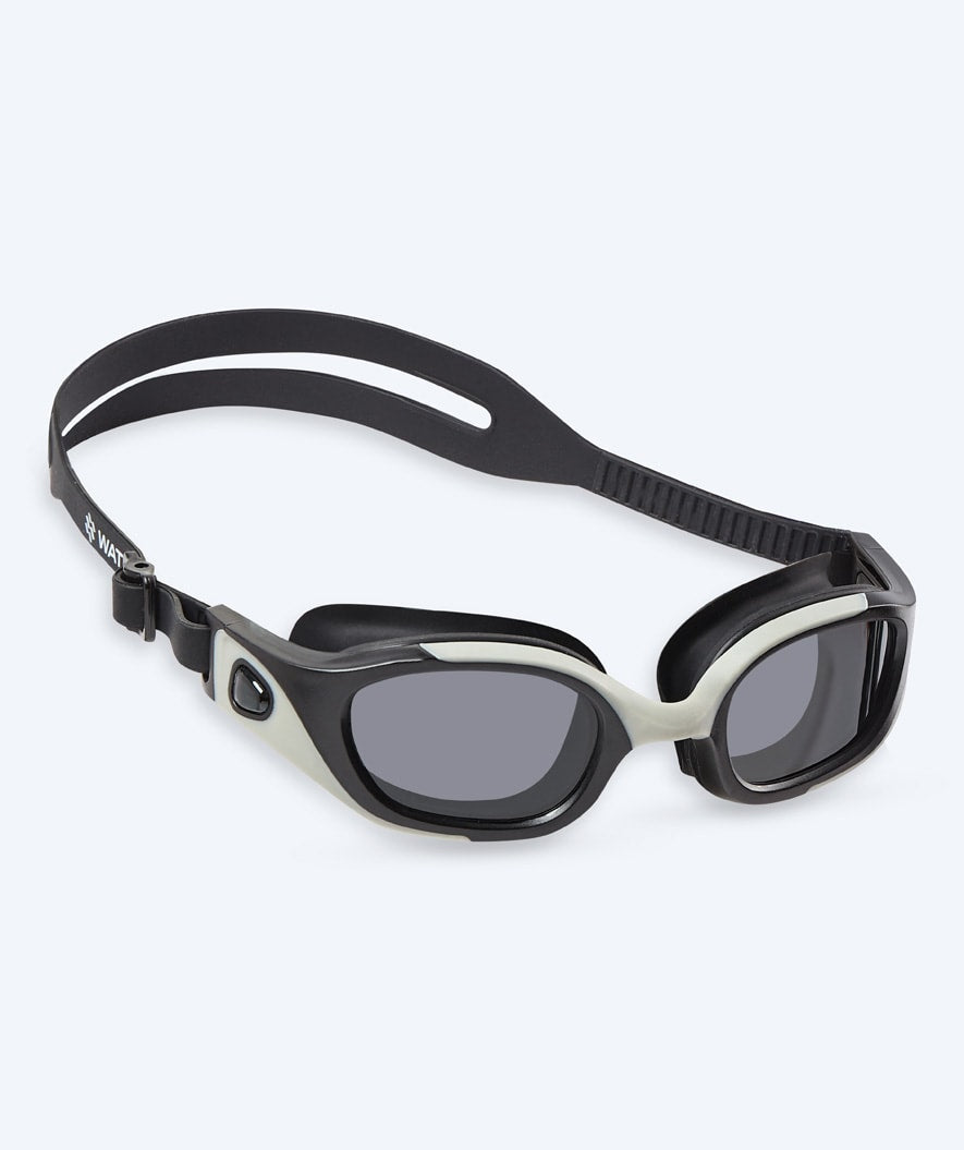 Watery Schwimmbrille für Freizeitschwimmer - Clyde Active - Grau (Smoke Scheiben)