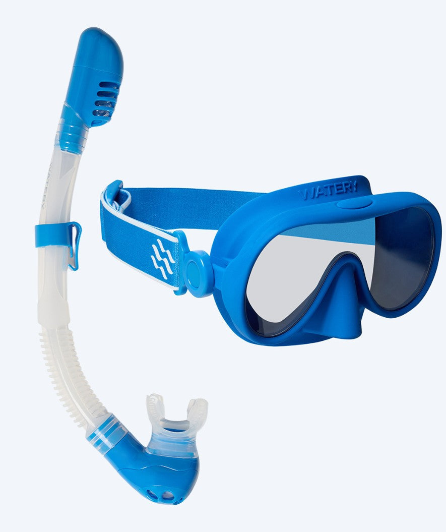 Watery Combo Schnorchelset für Kinder (4-10) - Alton - Blau