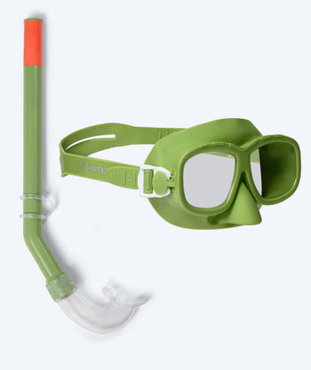 Watery Combo Schnorchelset für Kinder (4-10) - Wyre - Grün