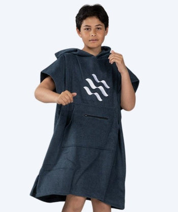 Watery Badeponcho für Junioren (6-15) - Baumwolle - Donkerblau