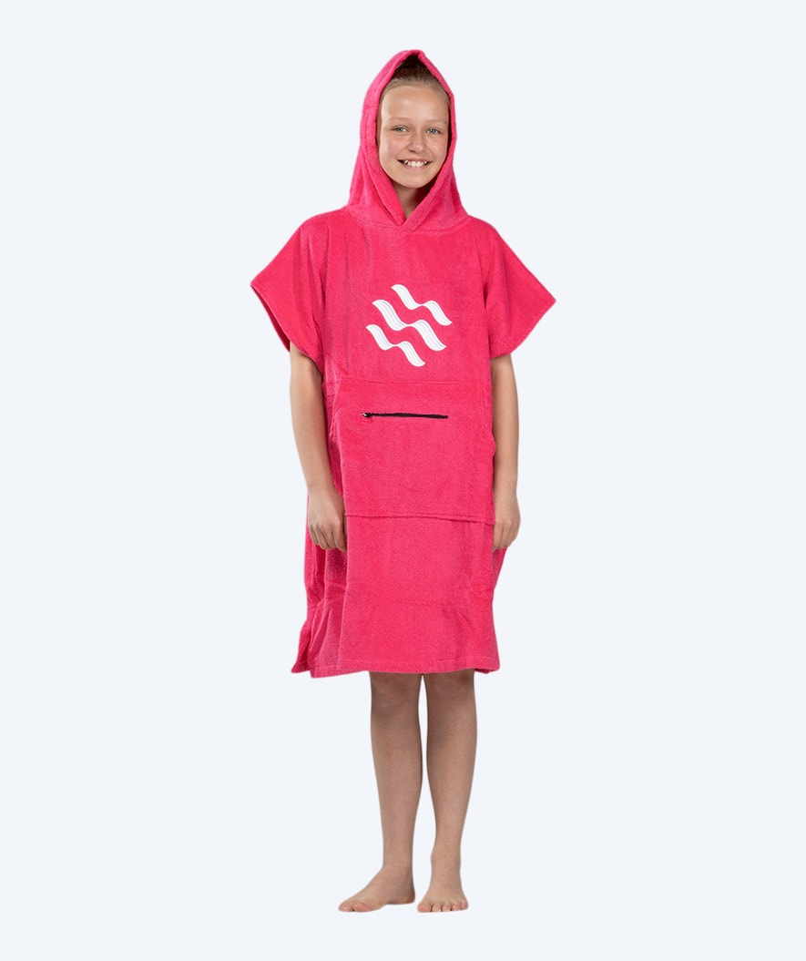 Watery Badeponcho für Junioren (6-15) - Baumwolle - Rosa