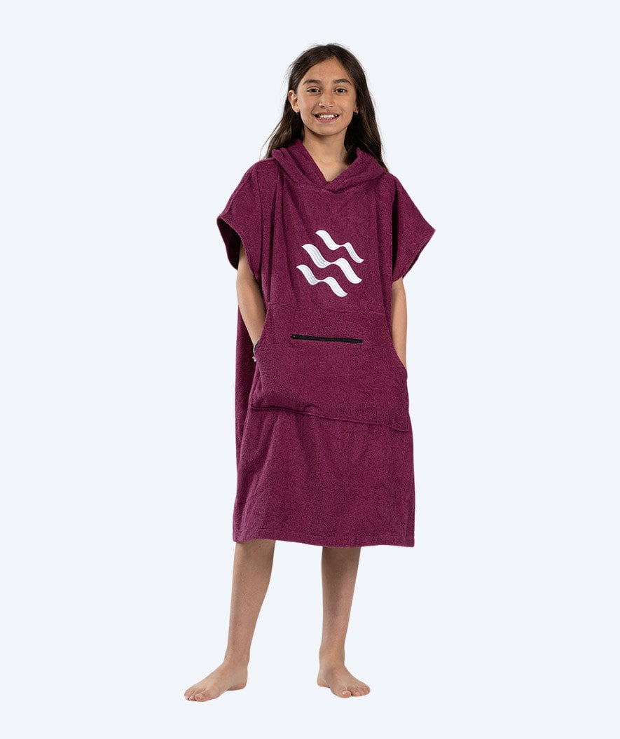 Watery Badeponcho für Junioren (6-15) - Baumwolle - Lila