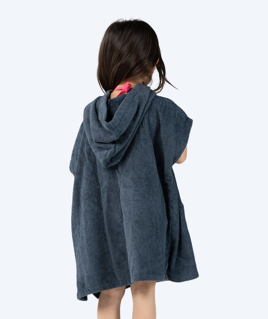 Watery Badeponcho für Kinder (1-6) - Baumwolle - Donkerblau