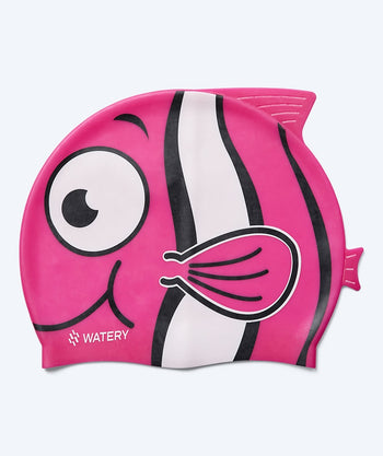 Watery Badekappe für Kinder - Dashers - Fish (Hellrosa)