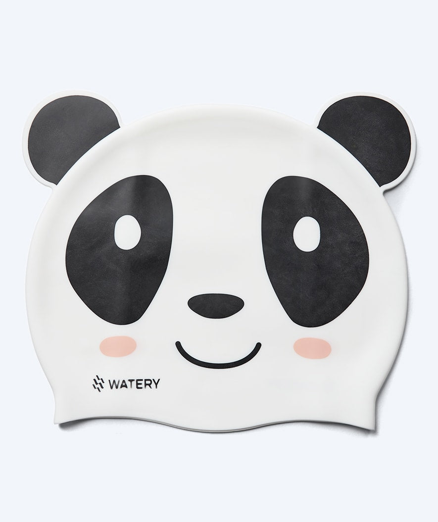 Watery Badekappe für Kinder - Dashers - Panda Bear (Weiß/Schwarz)