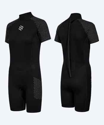 Watery Neoprenanzug für Damen - Kurzarm Duncan (3mm) - Schwarz