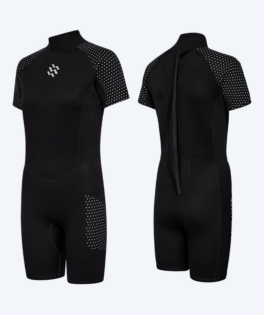 Watery Neoprenanzug für Damen - Kurzarm Duncan (3mm) - Schwarz