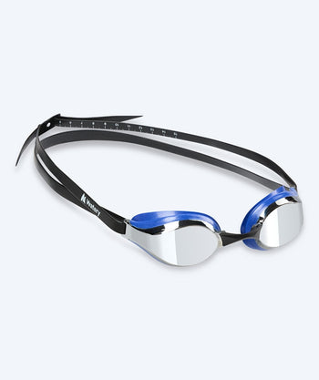 Watery Elite Schwimmbrillen - Poseidon Mirror - Blau/Silber