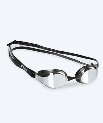 Watery Elite Schwimmbrillen - Poseidon Mirror - Schwarz/Silber