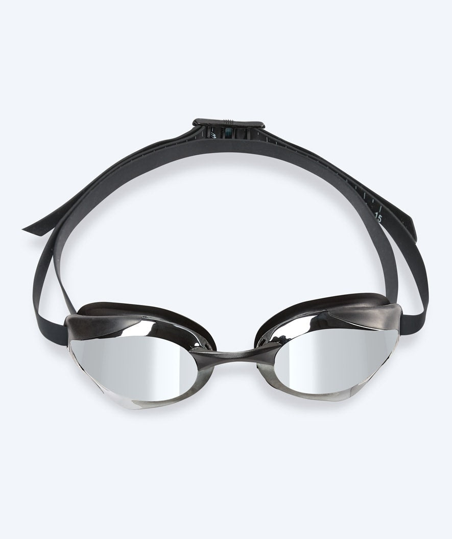 Watery Elite Schwimmbrillen - Poseidon Ultra Mirror - Schwarz/Silber