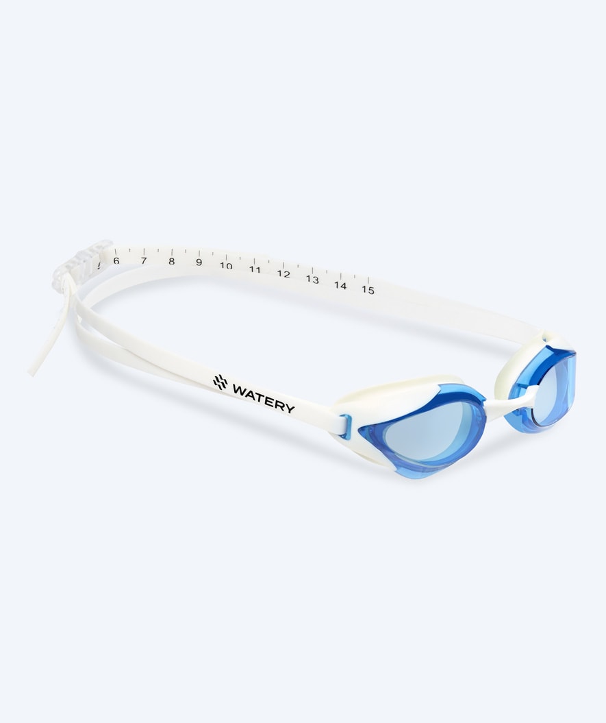 Watery Elite Schwimmbrillen - Poseidon Ultra - Weiß/Blau