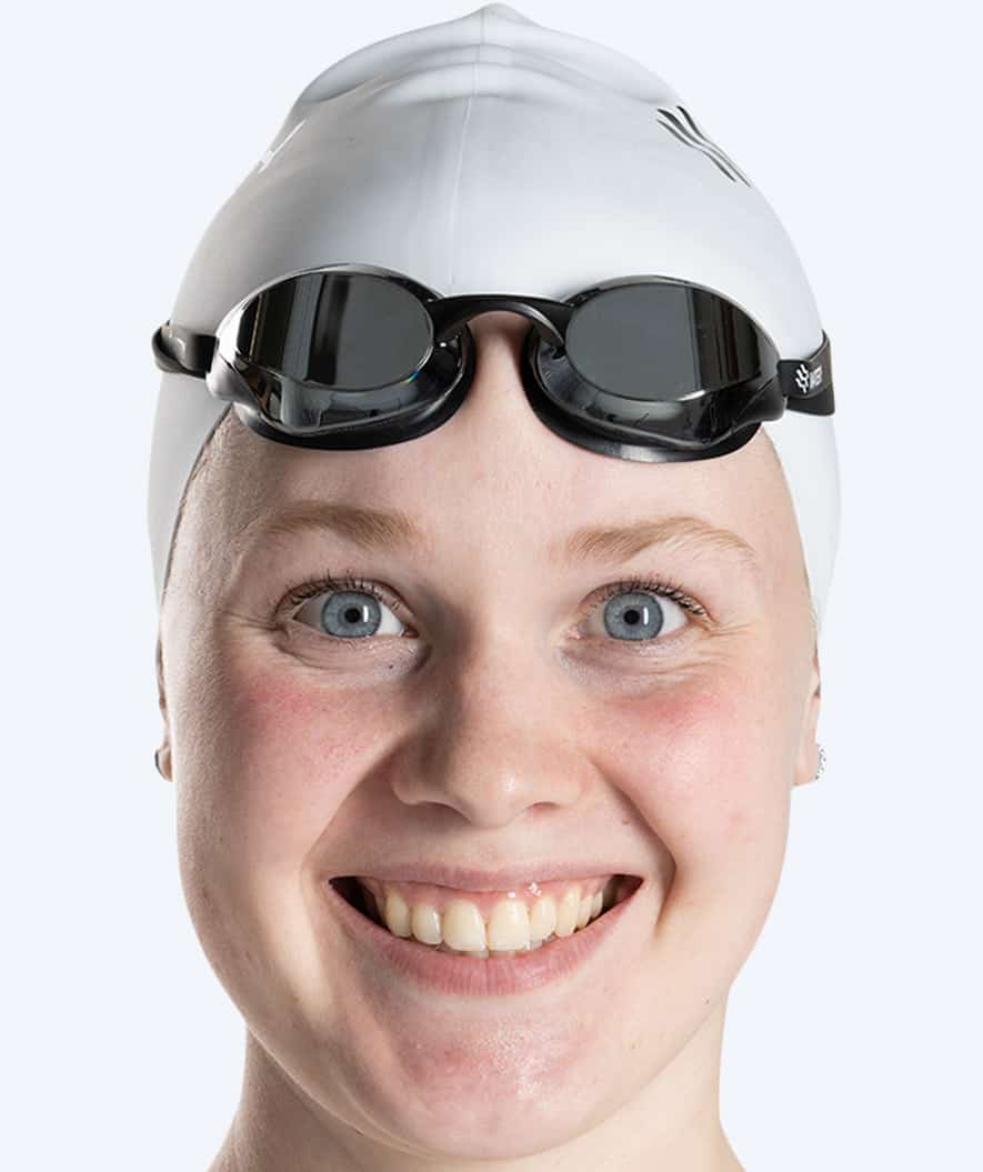 Watery Elite Schwimmbrillen - Poseidon Ultra Mirror - Schwarz/Silber