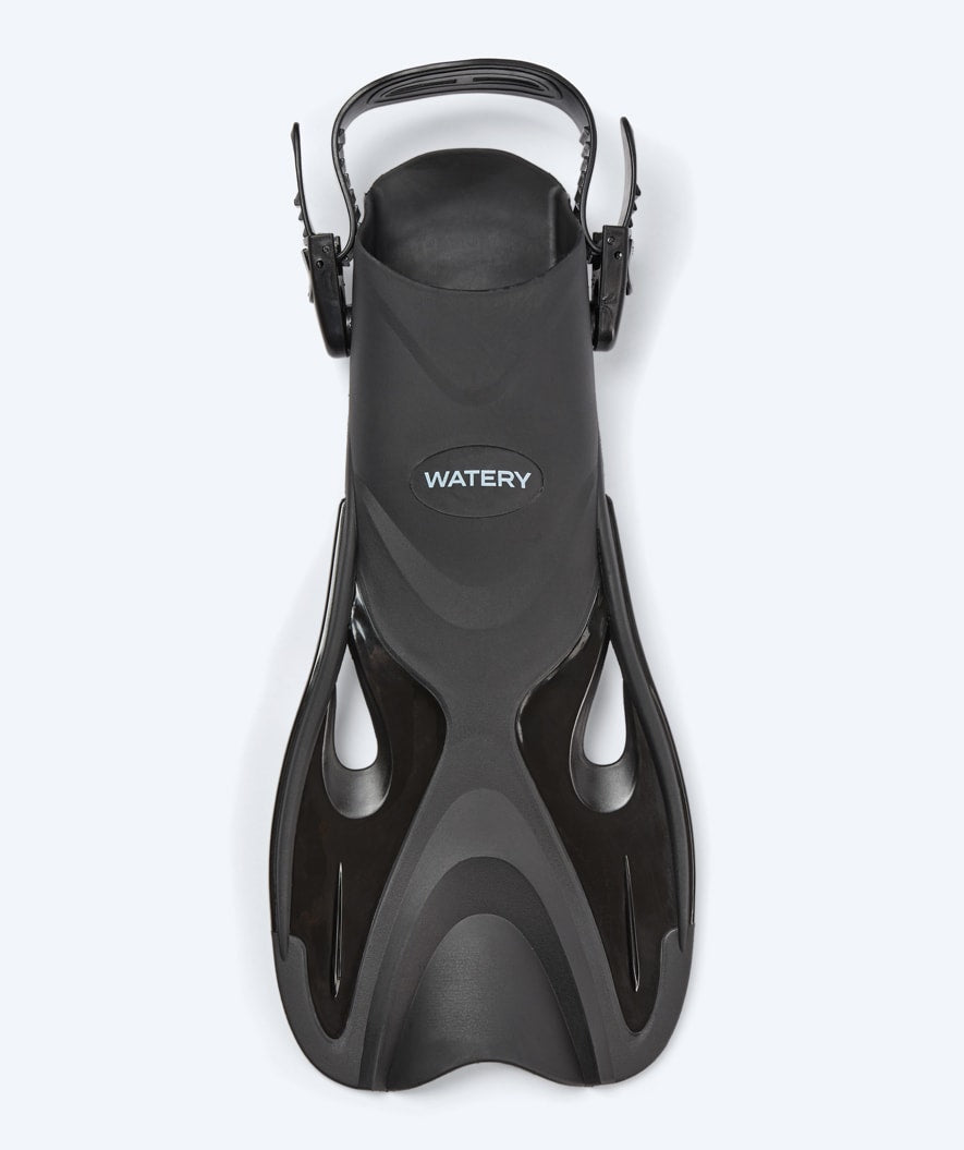 Watery Kurzflosse für Schwimmer - Fisher - Schwarz