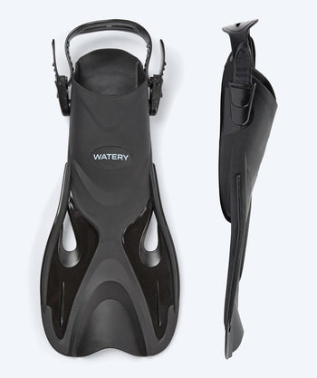 Watery Kurzflosse für Schwimmer - Fisher - Schwarz