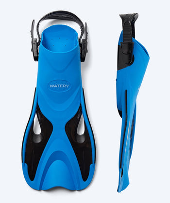 Watery Kurzflosse für Schwimmer - Fisher - Blau/Schwarz