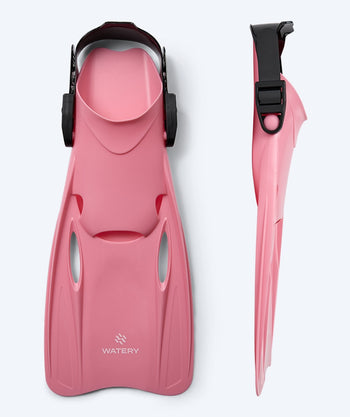 Watery Taucherflossen für Kinder/Junioren (27-38) - Fleetwood - Hellrosa
