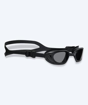 Watery Schwimmbrille für Freizeitschwimmer - Fraser - Schwarz (Smoke Scheiben)