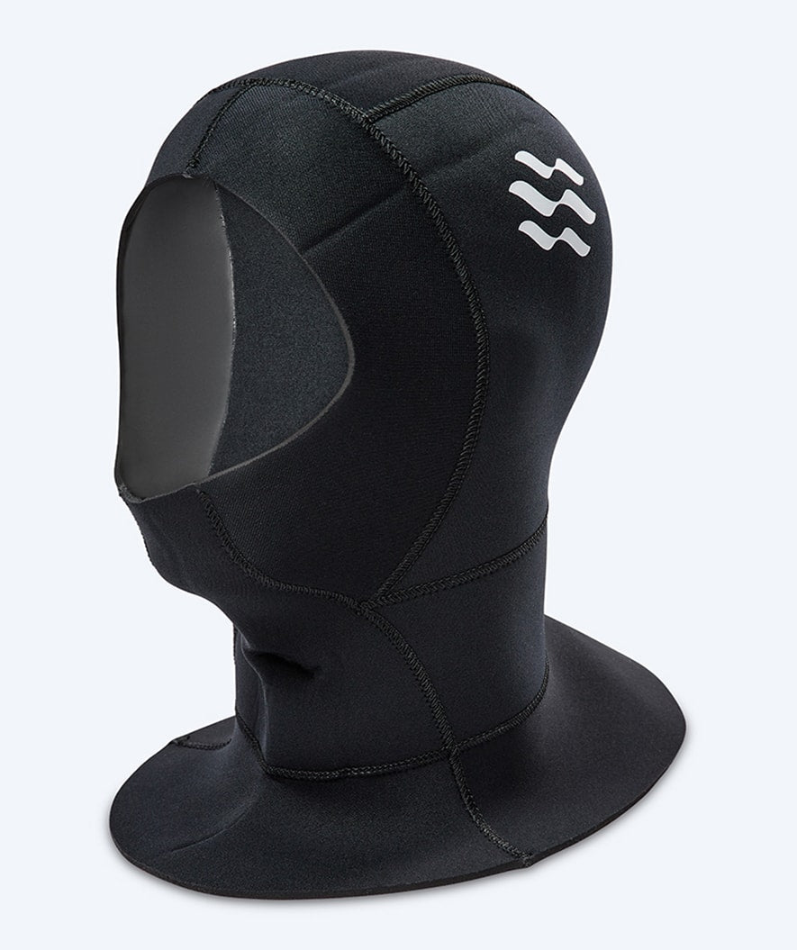 Watery Neoprenhaube mit Kragen - Hedgehog (3mm) - Schwarz
