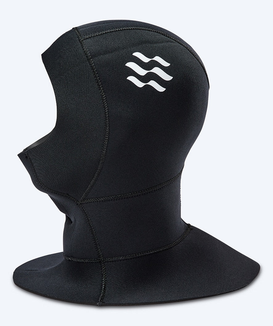 Watery Neoprenhaube mit Kragen - Hedgehog (3mm) - Schwarz