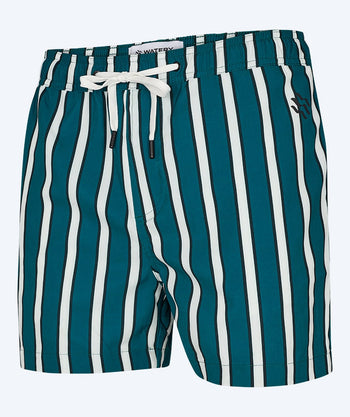 Watery Badeshorts für Herren - Kelvin Eco - Grün/weiß