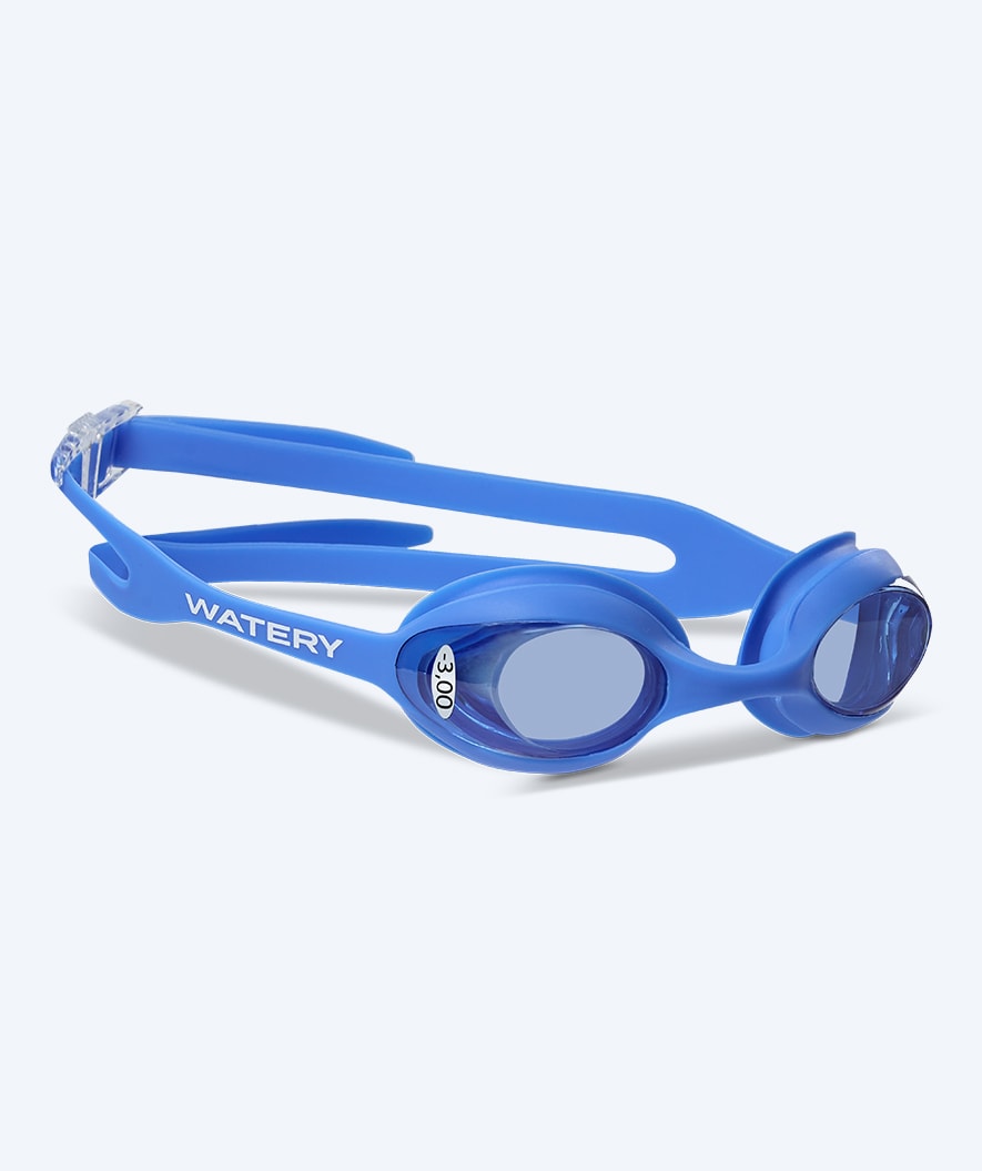Watery Schwimmbrillen mit Sehstärke für Kurzsichtige Kinder - (-1.0) – (-6.0) - Matira - Blau