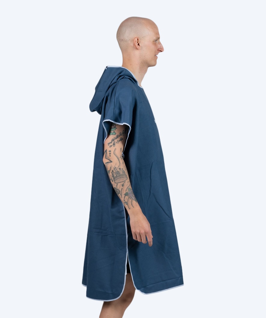 Watery Badeponcho für Erwachsene - Mikrofaser - Donkerblau
