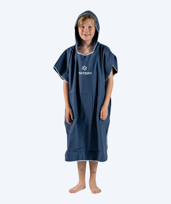 Watery Badeponcho für Junioren (6-15) - Mikrofaser - Donkerblau