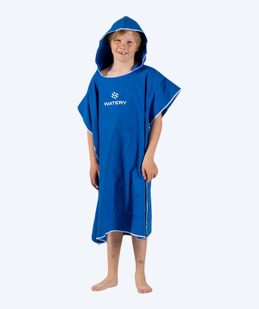 Watery Badeponcho für Junioren (6-15) - Mikrofaser - Royal Blue