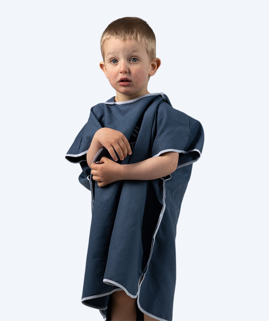 Watery Badeponcho für Kinder (1-6) - Mikrofaser - Donkerblau