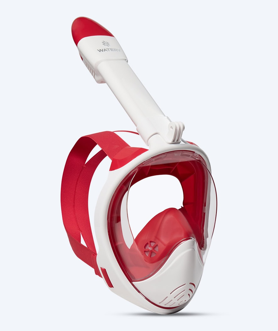 Watery Vollgesichtstauchmaske für Kinder - Oxygen - Weiß/Rot