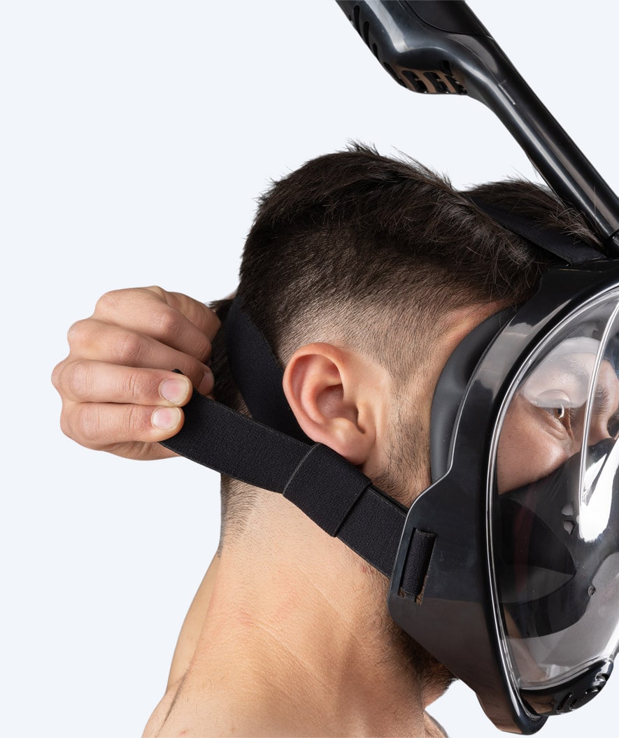 Watery Vollgesichtstauchmaske für Erwachsene - Oxygen - Schwarz