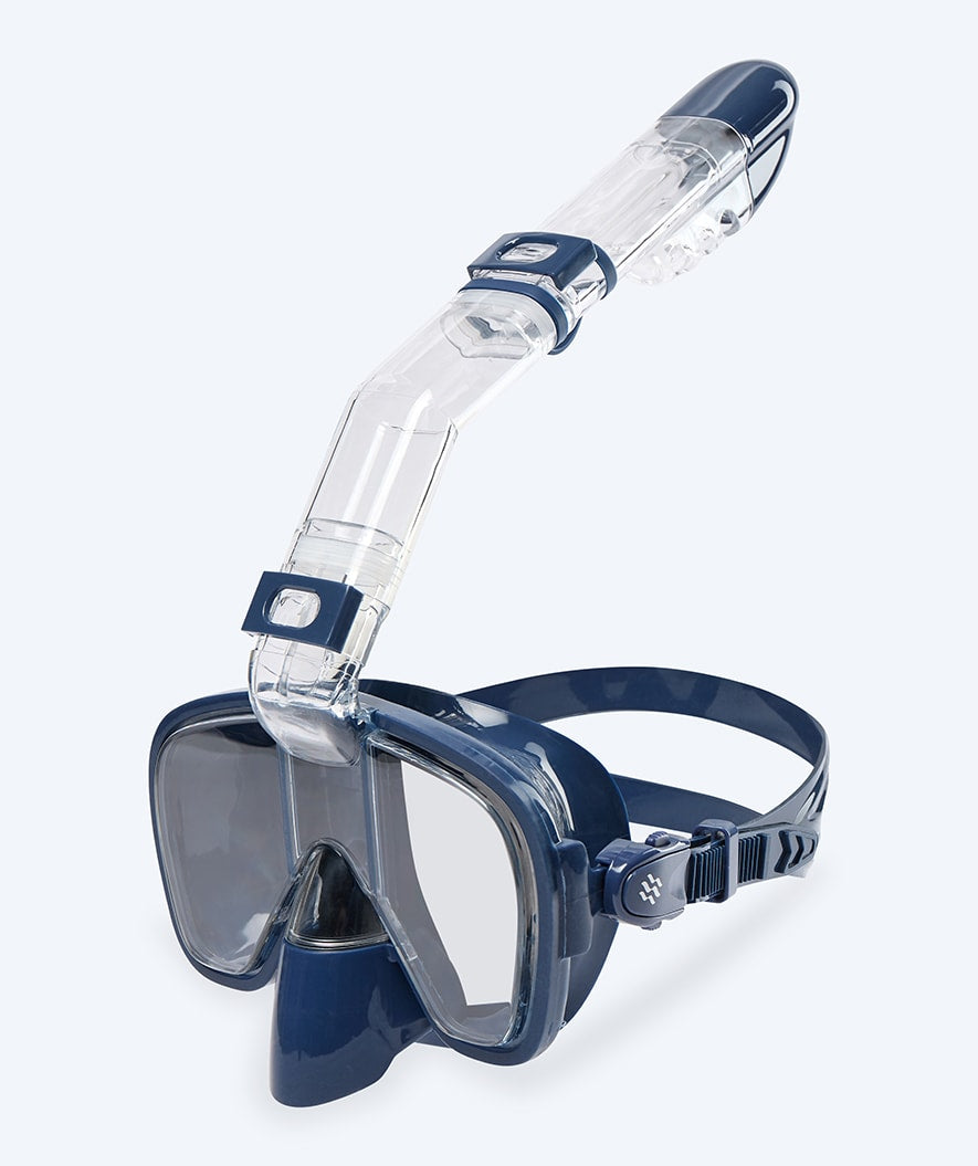 Watery Vollgesichtsmaske zum Schnorcheln für Kinder - Pearl - Donkerblau