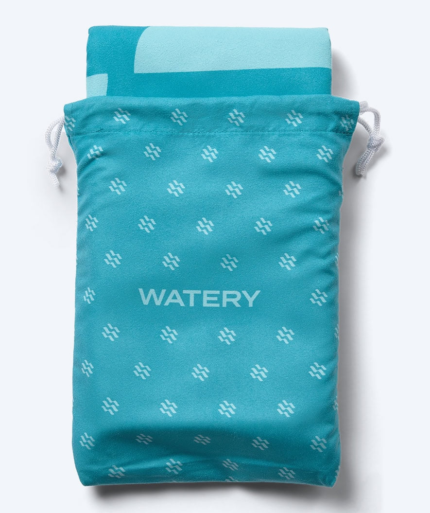 Watery Mikrofaser Badetuch (175 x 110 cm) - Rafferty - Ocean Blue