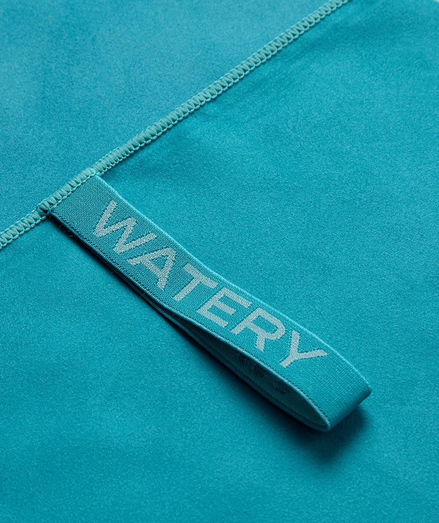 Watery Mikrofaser Badetuch (175 x 110 cm) - Rafferty - Ocean Blue