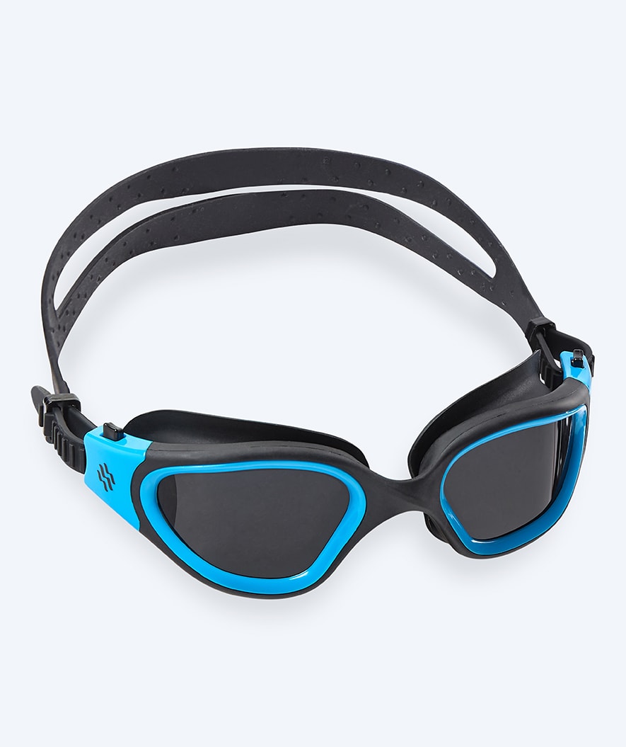 Watery Schwimmbrille für Freizeitschwimmer - Raven Active - Schwarz/Blau 1.0
