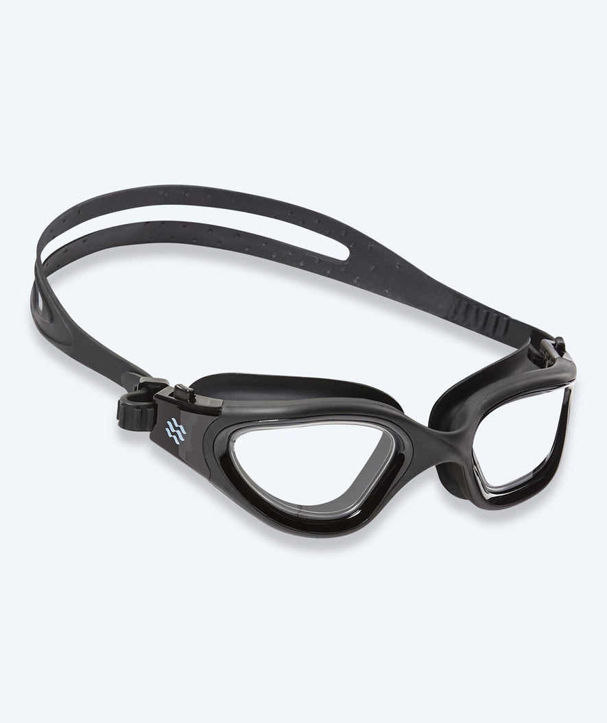 Watery Schwimmbrille für Freizeitschwimmer - Raven Active - Schwarz/Klar