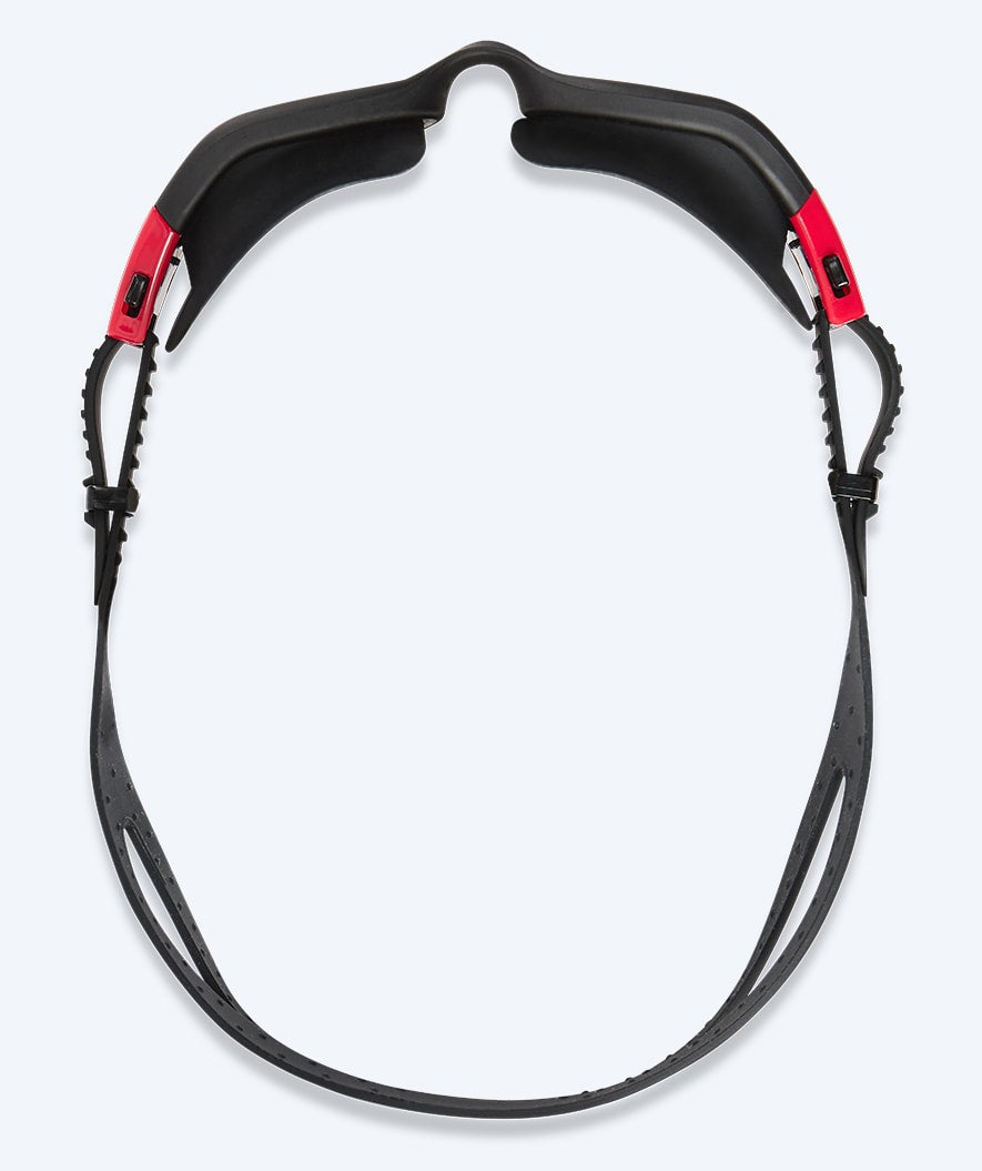 Watery Schwimmbrille für Freizeitschwimmer - Raven Active - Schwarz/Rot 1.0