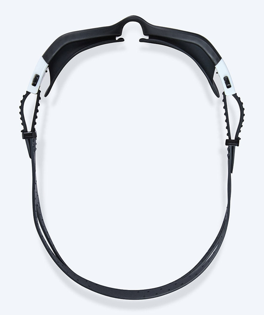 Watery Schwimmbrille für Freizeitschwimmer - Raven Mirror - Schwarz/Weiß