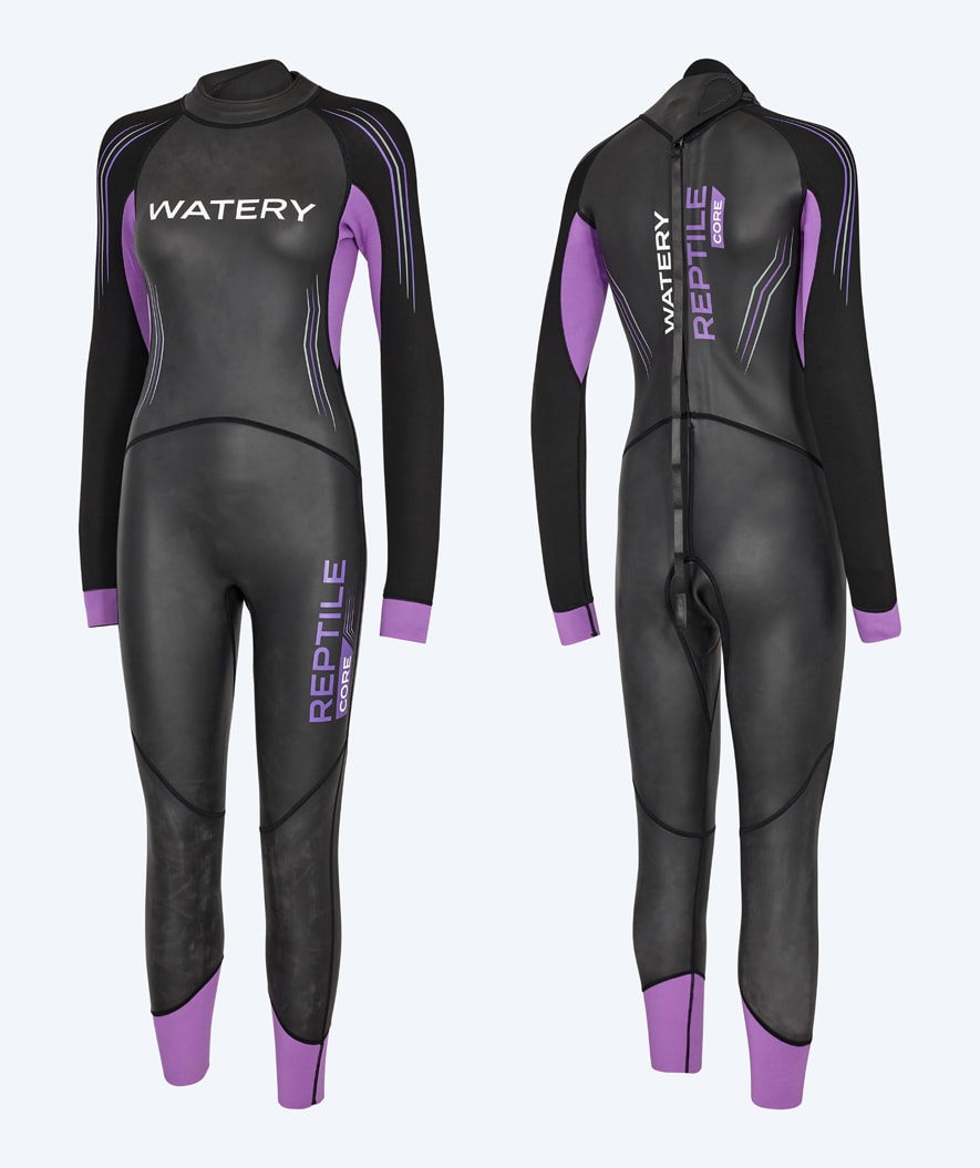 Watery Neoprenanzug für Damen - Reptile Core - Schwarz/Lila
