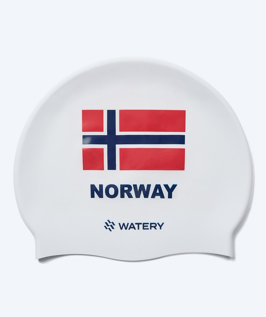 Watery Badekappe - Norway - Weiß