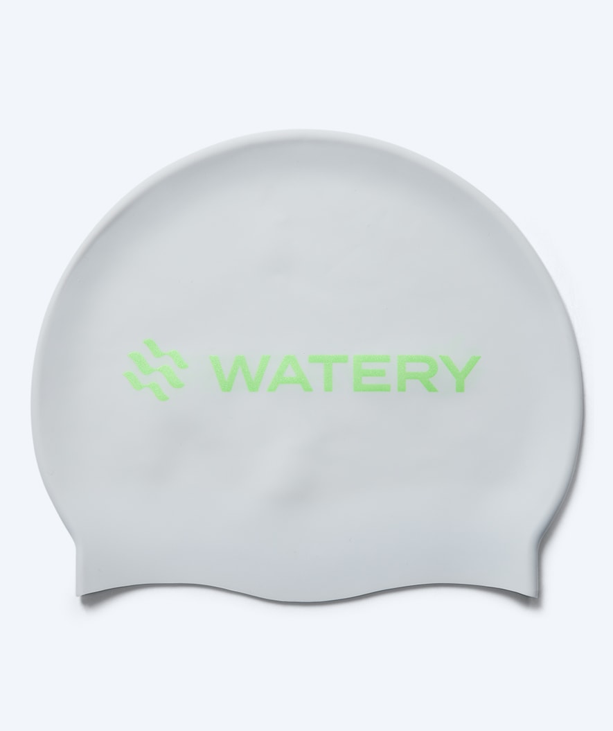 Watery Badekappe - Signature Metallic - Weiß/Grün