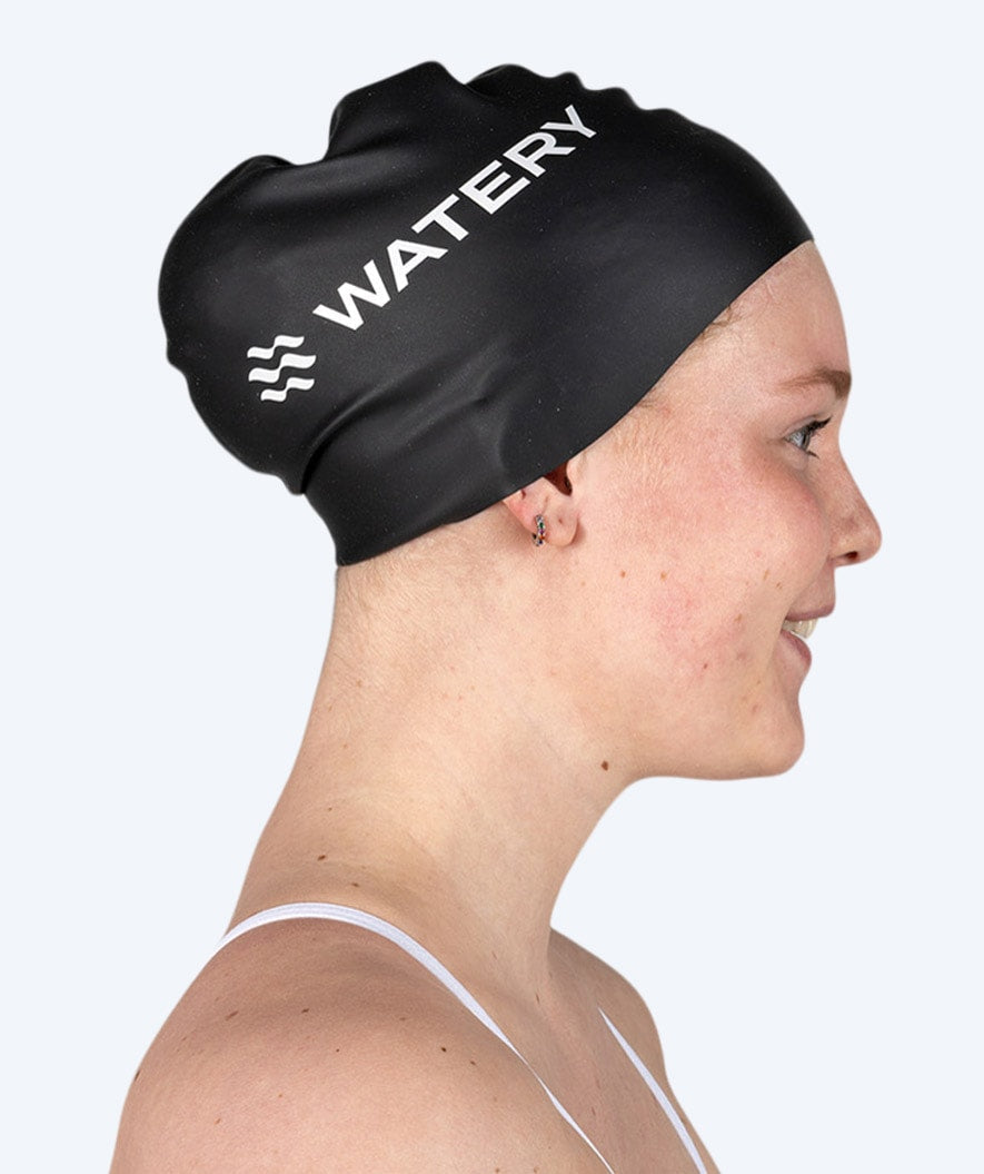 Watery Badekappe (ab 10 Jahre) - Signature - Schwarz