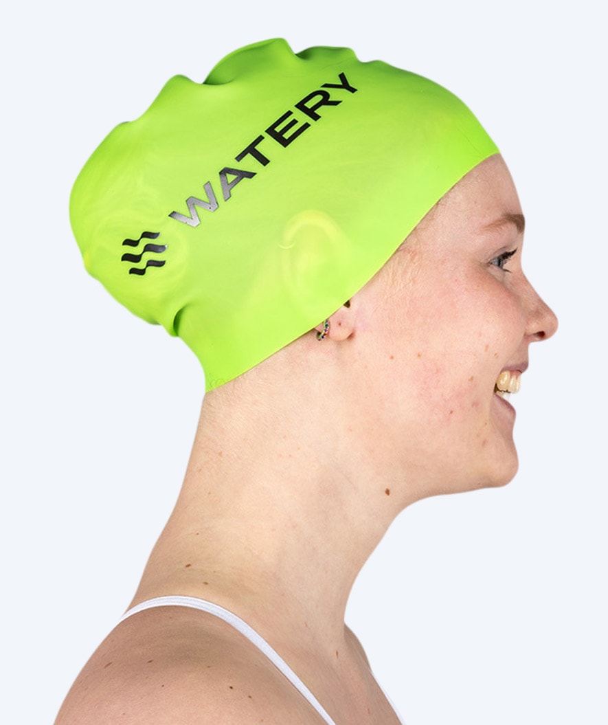 Watery Badekappe (ab 10 Jahre) - Signature - Fluo Grün