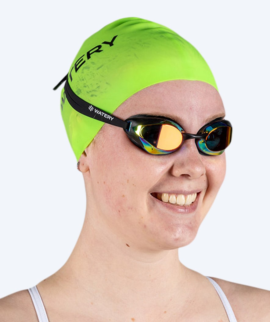 Watery Badekappe (ab 10 Jahre) - Signature - Fluo Grün