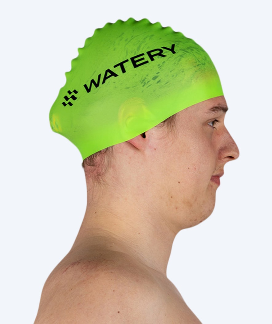 Watery Badekappe (ab 10 Jahre) - Signature - Fluo Grün