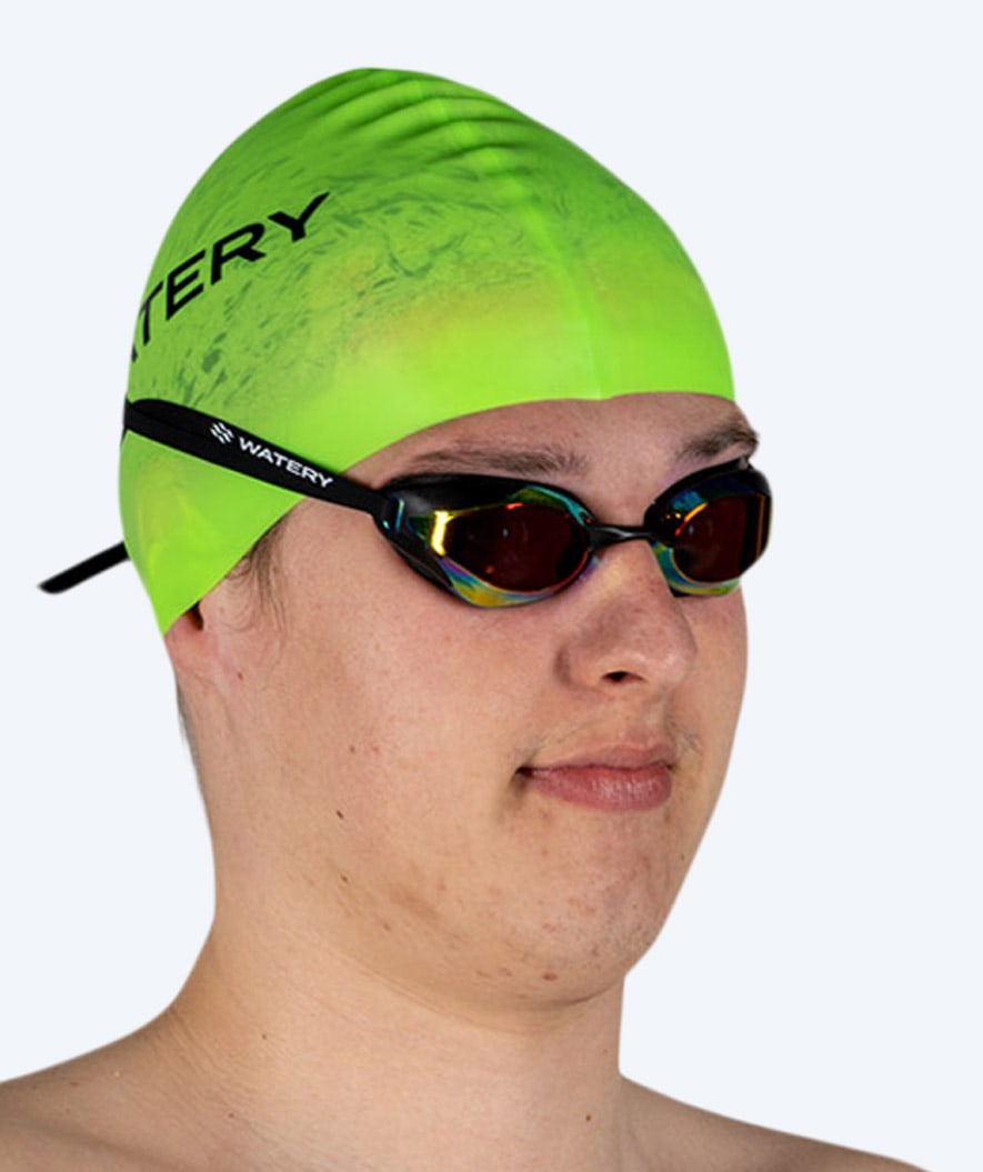 Watery Badekappe (ab 10 Jahre) - Signature - Fluo Grün