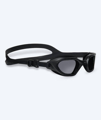 Watery Schwimmbrille für Freizeitschwimmer - Sonar - Schwarz (Smoke Scheiben)